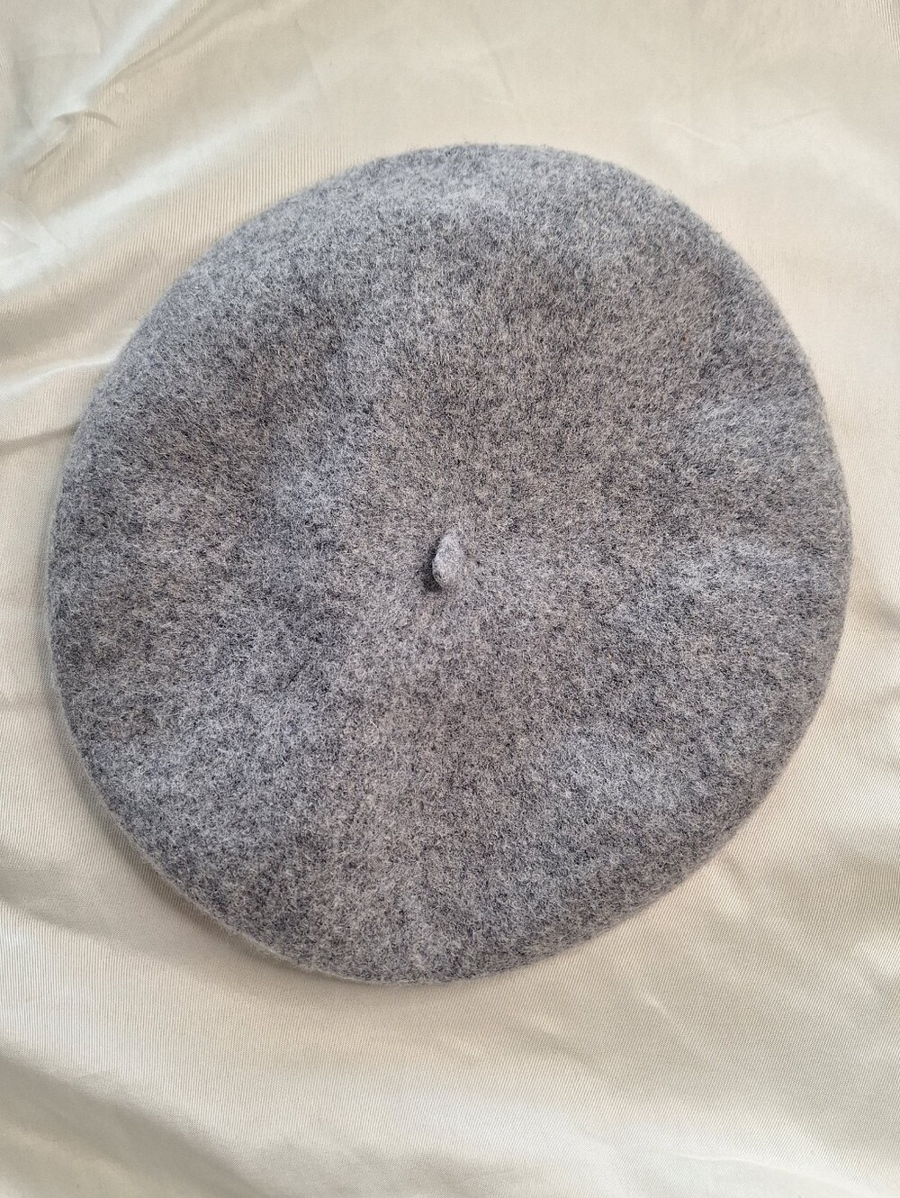 NWOT Gray Dark Academia Parisian Style Wool Beret Hat